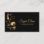 Carte De Visite Services de nettoyage professionnels de la maison  (Devant)