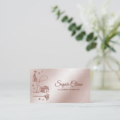 Carte De Visite Services de nettoyage professionnels de la maison  (Debout devant)