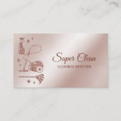 Carte De Visite Services de nettoyage professionnels de la maison  (Devant)
