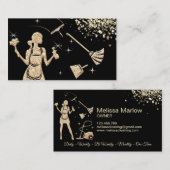 Carte De Visite Services de nettoyage professionnels de la maison (Devant / Derrière)