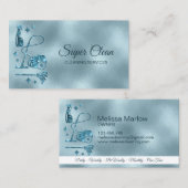 Carte De Visite Services de nettoyage professionnels de la maison  (Devant / Derrière)