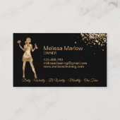 Carte De Visite Services de nettoyage professionnels de la maison  (Dos)