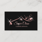 Carte De Visite Services de nettoyage professionnels de la maison  (Devant)