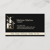 Carte De Visite Services de nettoyage professionnels de la maison  (Dos)
