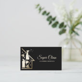 Carte De Visite Services de nettoyage professionnels de la maison  (Debout devant)