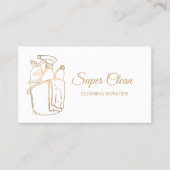 Carte De Visite Services de nettoyage professionnels de la maison  (Devant)