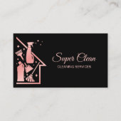 Carte De Visite Services de nettoyage professionnels de la maison (Devant)