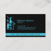 Carte De Visite Services de nettoyage professionnels de la maison  (Dos)