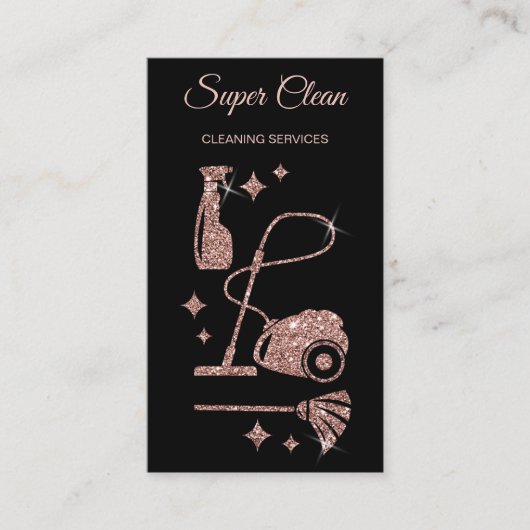 Carte De Visite Services de nettoyage professionnels de la maison  (Devant)