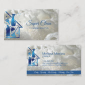 Carte De Visite Services de nettoyage professionnels de la maison  (Devant / Derrière)