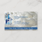 Carte De Visite Services de nettoyage professionnels de la maison  (Dos)