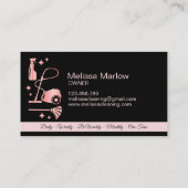 Carte De Visite Services de nettoyage professionnels de la maison  (Dos)