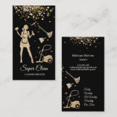 Carte De Visite Services de nettoyage professionnels de la maison  (Devant / Derrière)