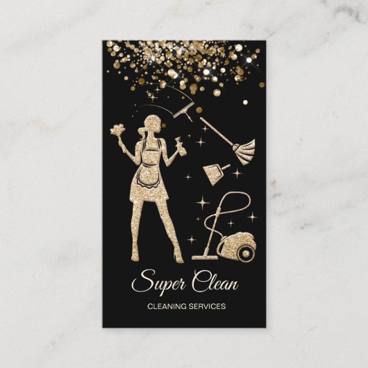 Carte De Visite Services de nettoyage professionnels de la maison  (Devant)