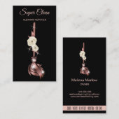 Carte De Visite Services de nettoyage professionnels de la maison  (Devant / Derrière)