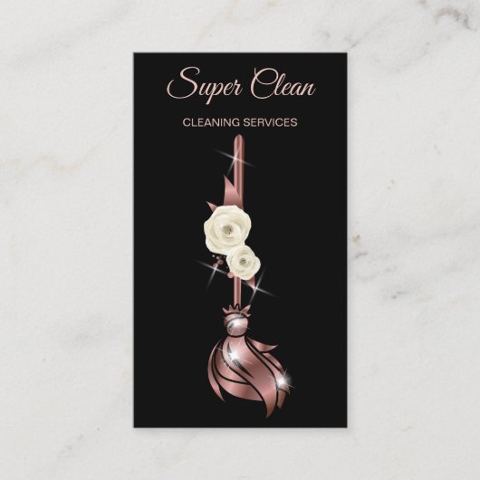 Carte De Visite Services de nettoyage professionnels de la maison  (Devant)