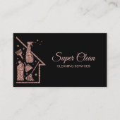 Carte De Visite Services de nettoyage professionnels de la maison  (Devant)