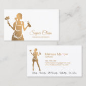 Carte De Visite Services de nettoyage professionnels de la maison  (Devant / Derrière)