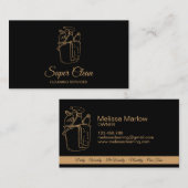 Carte De Visite Services de nettoyage professionnels de la maison  (Devant / Derrière)