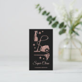 Carte De Visite Services de nettoyage professionnels de la maison  (Debout devant)