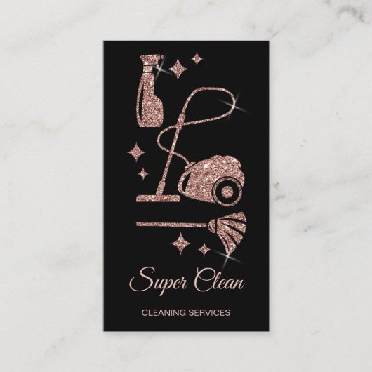 Carte De Visite Services de nettoyage professionnels de la maison  (Devant)