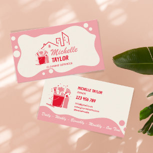Carte De Visite Services de nettoyage professionnels de maison et