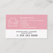 Carte De Visite Services de nettoyage professionnels modernes (Devant)