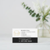 Carte De Visite Services de nettoyage professionnels modernes (Debout devant)