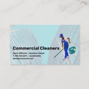 Carte De Visite Services de nettoyage Propriétés commerciales