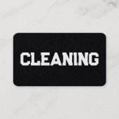 Carte De Visite Services de nettoyage QR personnalisé (Devant)