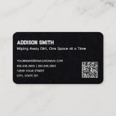 Carte De Visite Services de nettoyage QR personnalisé (Dos)