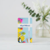 Carte De Visite Services de nettoyage QR personnalisé (Debout devant)