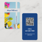Carte De Visite Services de nettoyage QR personnalisé (Devant / Derrière)