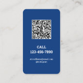 Carte De Visite Services de nettoyage QR personnalisé (Dos)