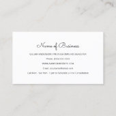 Carte De Visite Services De Nettoyage Rétro De La Maison À Vacuum (Dos)