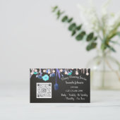 Carte De Visite Services de nettoyage Rose Lecteurs domestiques QR (Debout devant)