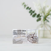 Carte De Visite Services de nettoyage | Salle de bain propre Salle (Debout devant)