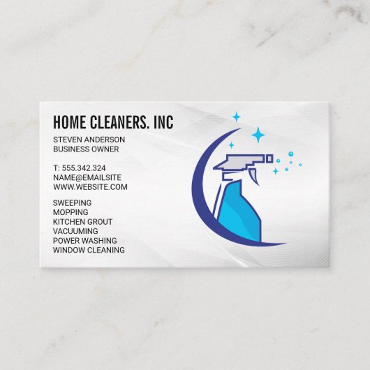 Carte De Visite Services de nettoyage | Service de ménage | Boutei (Devant)