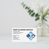 Carte De Visite Services de nettoyage | Services d'icônes domestiq (Debout devant)
