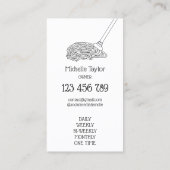 Carte De Visite Services de nettoyage simple et moderne Mop Maid (Dos)