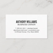 Carte De Visite Services de nettoyage | Squeegee | Bois (Dos)