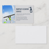 Carte De Visite Services de nettoyage | Squeegee de fenêtre et sav (Devant / Derrière)