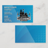 Carte De Visite Services de nettoyage | Teneur de maison (Devant / Derrière)
