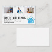 Carte De Visite Services de nettoyage | Travailleurs de l'hôtel | (Devant / Derrière)