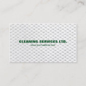Carte De Visite Services De Nettoyage Vert Unique Moderne (Devant)