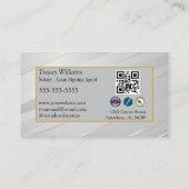 Carte De Visite Services De Notaire Écartés Pin (Dos)