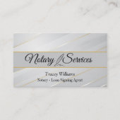 Carte De Visite Services De Notaire Écartés Pin (Devant)