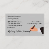 Carte De Visite Services De Notaire Moderne Classique (Devant)