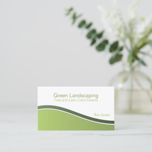 Carte De Visite Services de paysage (Debout devant)