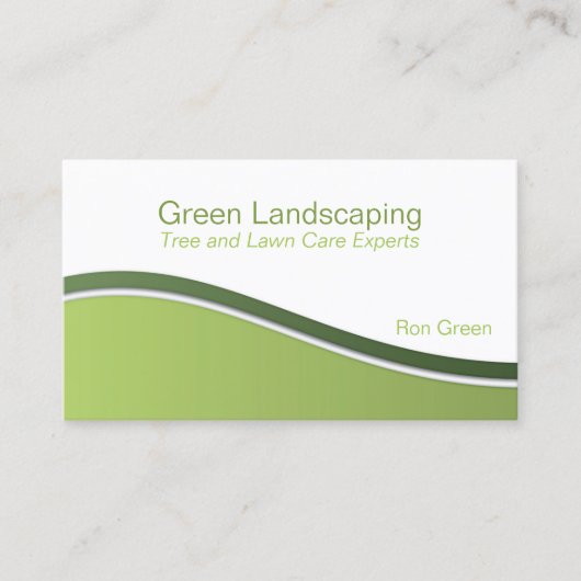 Carte De Visite Services de paysage (Devant)